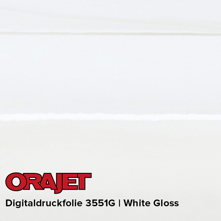 ORAJET® 3551G White Gloss Rolle (25m) 160cm Breite