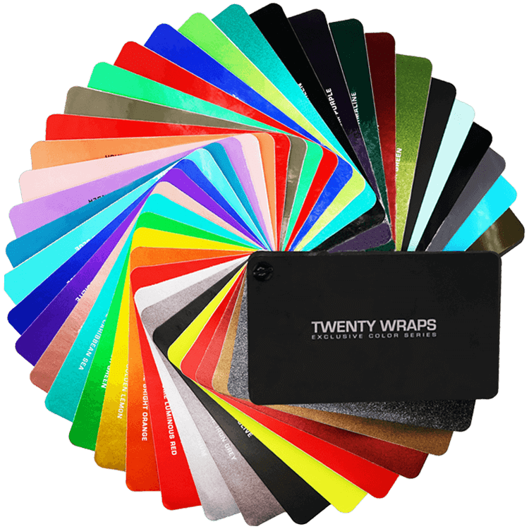 20 WRAPS Farbfächer