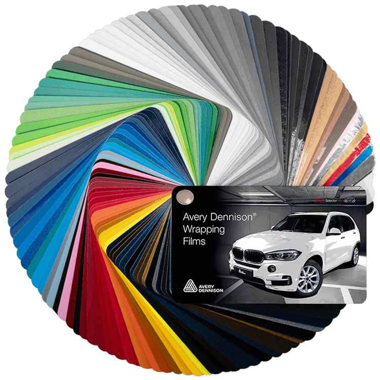 Avery Supreme Wrapping Film Farbfächer