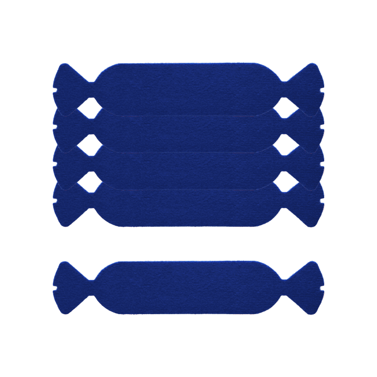 WING SHAPED Wildlederfilz