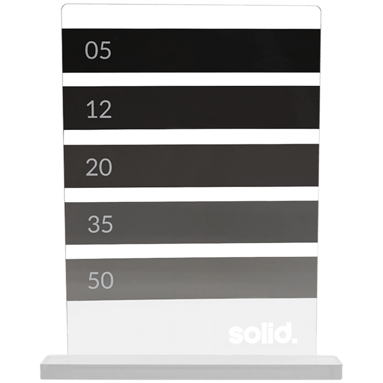 solid.Acryl - Tischaufsteller