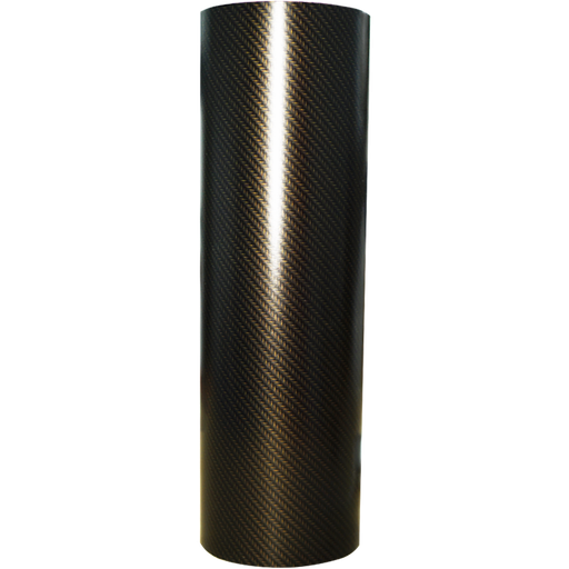 KE Satin Carbon Fiber Gold 5lfm Rolle(30cm Breite)