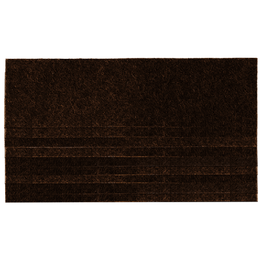 PTFE Nadelfilz braun 10 Stück